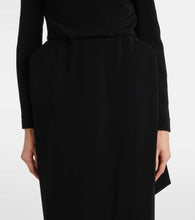 Balenciaga Caped cr√É¬™pe gown