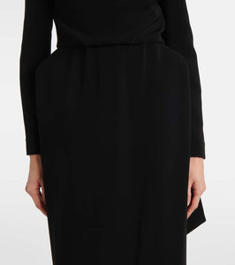 Balenciaga Caped cr√É¬™pe gown