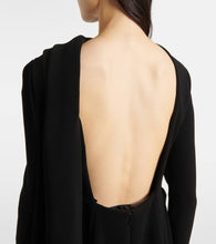 Balenciaga Caped cr√É¬™pe gown
