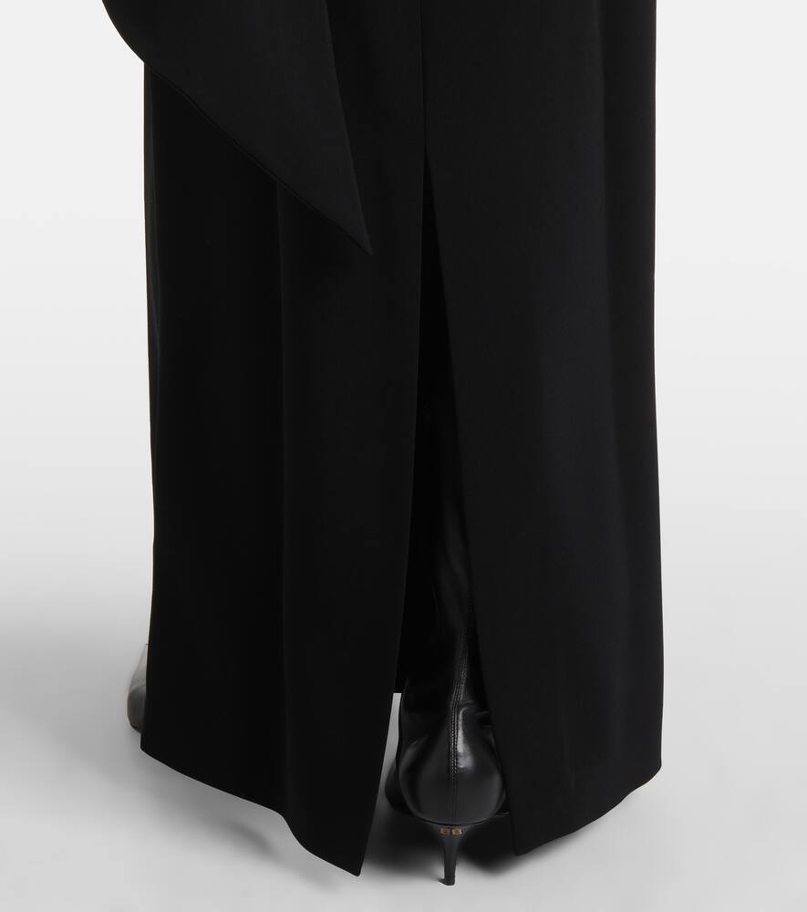 Balenciaga Caped cr√É¬™pe gown