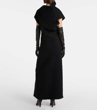 The Row Kamil paneled cashmere gown