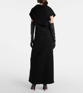 The Row Kamil paneled cashmere gown