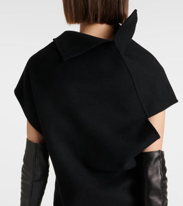 The Row Kamil paneled cashmere gown