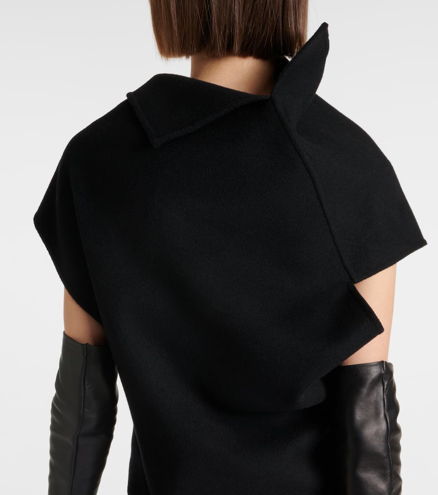 The Row Kamil paneled cashmere gown