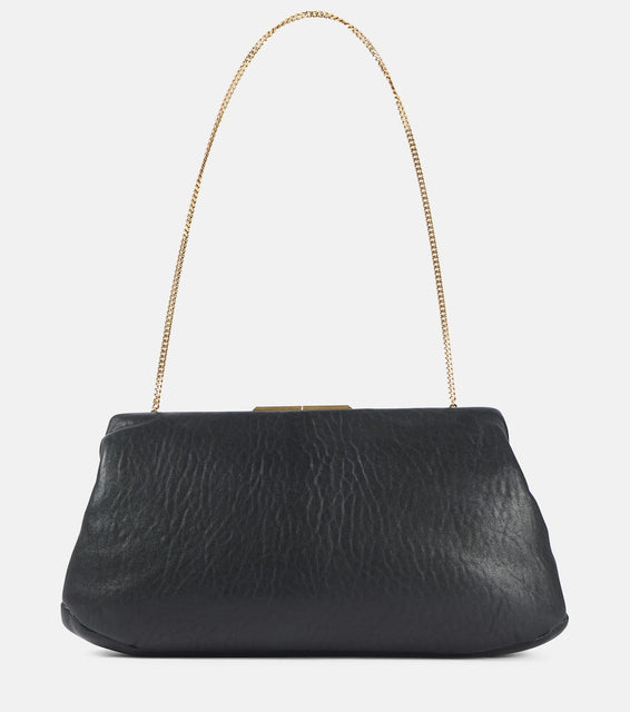 Saint Laurent Large leather clutch. Shop Saint Laurent Clutches for women now.