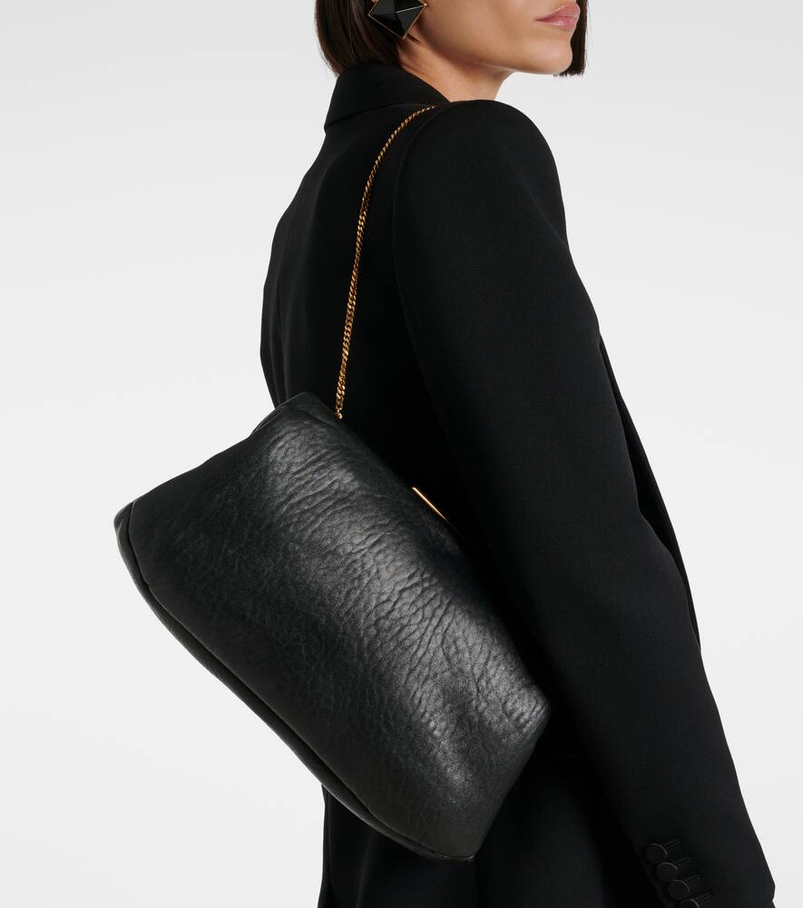 Saint Laurent Large leather clutch