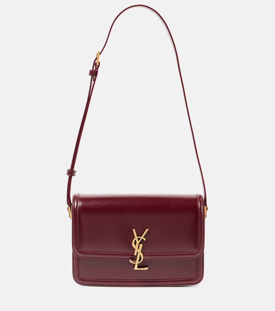 Saint Laurent Solferino Medium leather crossbody bag. Shop Saint Laurent Shoulder Bags for women now.