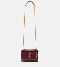 Saint Laurent Sunset Small patent leather shoulder bag. Shop Saint Laurent Crossbody Bags for women now.