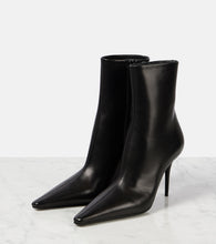 Saint Laurent Ashley 90 leather booties