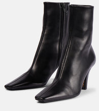 Saint Laurent Jill 75 leather ankle boots