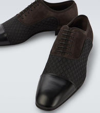 Christian Louboutin Greggo leather-trimmed Oxford shoes