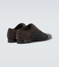 Christian Louboutin Greggo leather-trimmed Oxford shoes