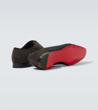 Christian Louboutin Greggo leather-trimmed Oxford shoes