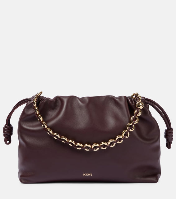 Loewe Flamenco Large leather clutch. Shop Loewe Shoulder Bags for women now.