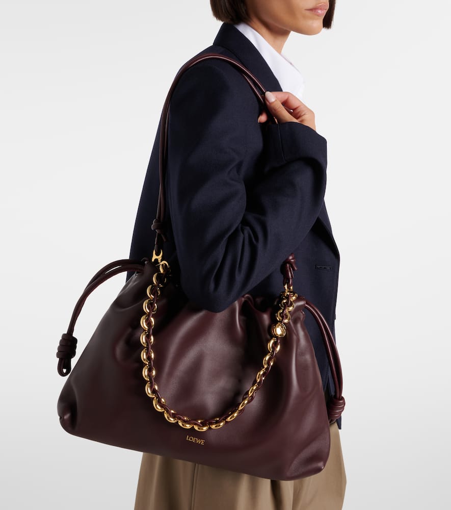 Loewe Flamenco Large leather clutch