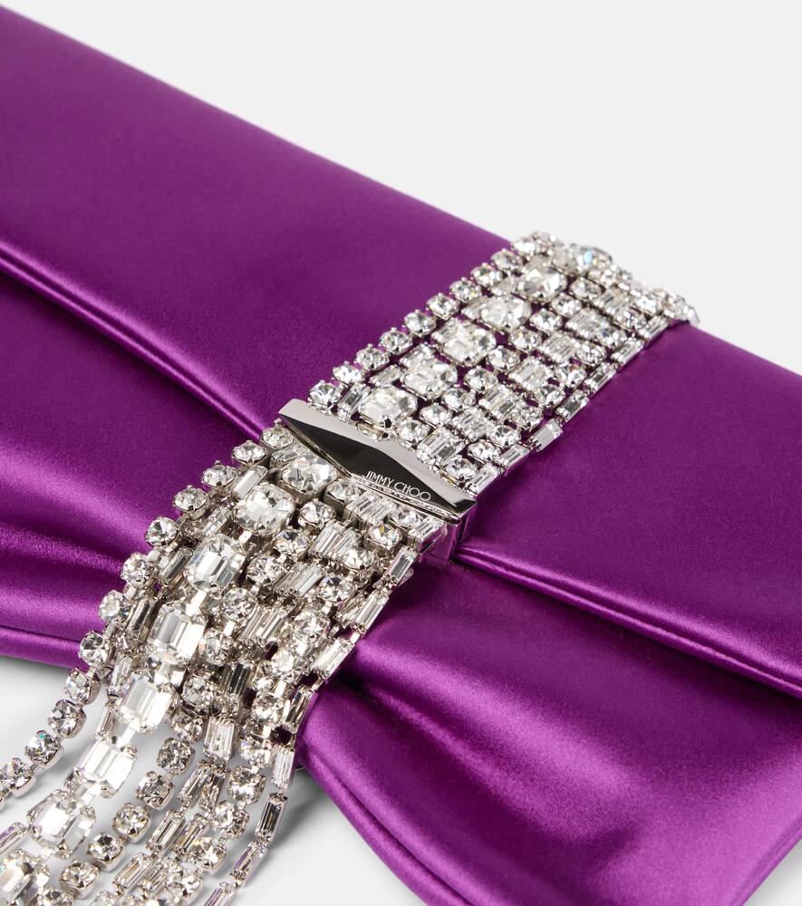 Jimmy Choo Zandra embellished satin clutch