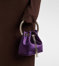 Jimmy Choo Bon Bon Small satin bucket bag