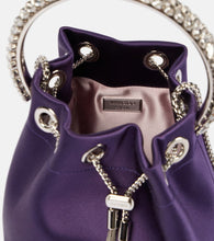 Jimmy Choo Bon Bon Small satin bucket bag