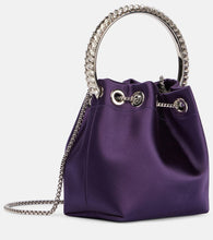 Jimmy Choo Bon Bon Small satin bucket bag