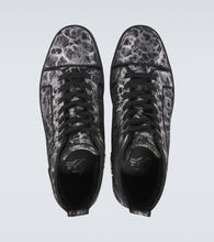 Christian Louboutin Louis printed leather high-top sneakers