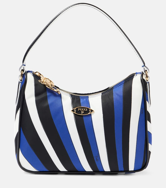 Pucci Yummy Iride canvas shoulder bag. Shop Pucci Shoulder Bags for women now.