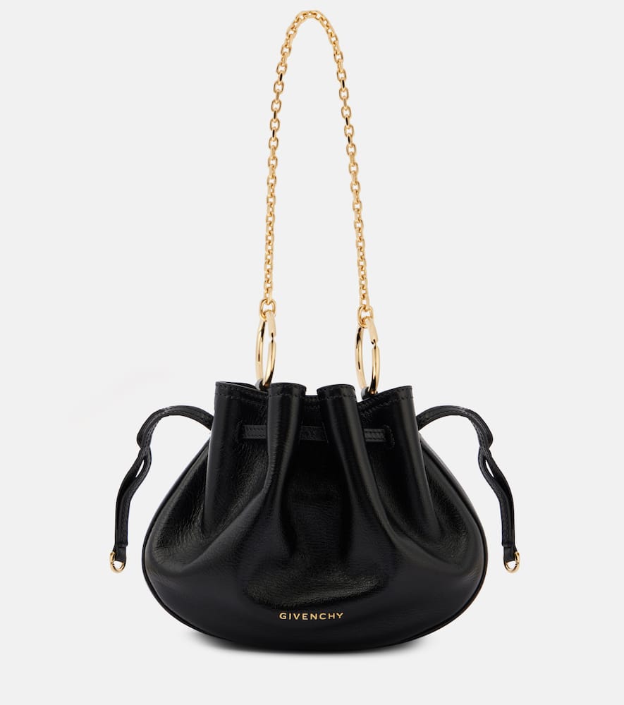 Givenchy Pumpkin Mini leather bucket bag. Shop Givenchy Bucket Bags for women now.