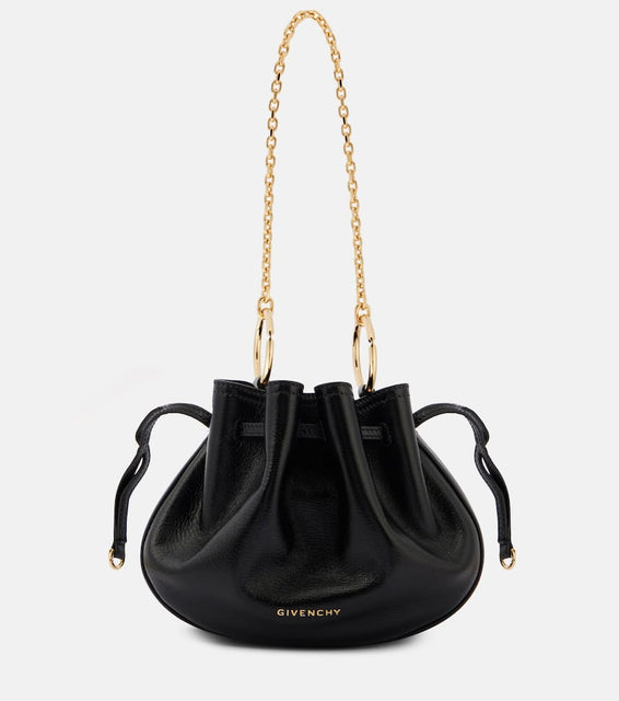 Givenchy Pumpkin Mini leather bucket bag. Shop Givenchy Bucket Bags for women now.