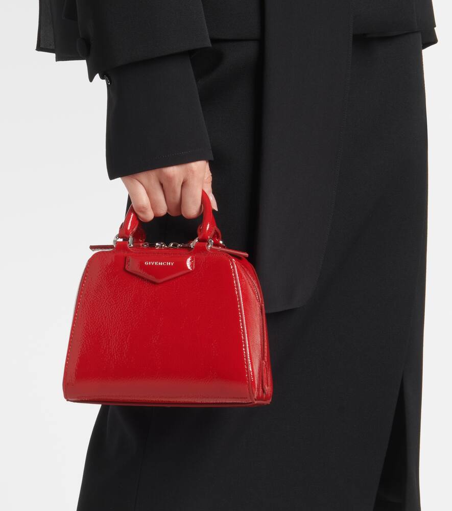 Givenchy Antigona Cube Nano patent leather tote bag