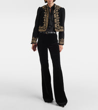 Rixo Denver embroidered cotton jacket