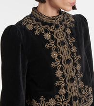 Rixo Denver embroidered cotton jacket