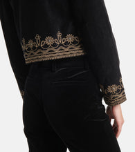Rixo Denver embroidered cotton jacket