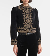 Rixo Denver embroidered cotton jacket