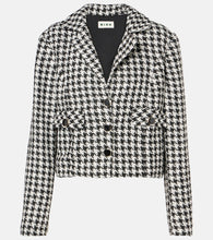 Rixo Houndstooth cropped jacket - Rixo 千鸟格短款夹克