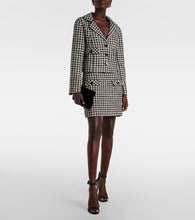 Rixo Houndstooth cropped jacket