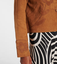 Rixo Dionne appliqu√É¬© suede jacket