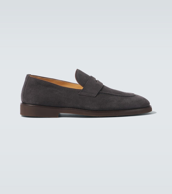 Brunello Cucinelli Suede penny loafers