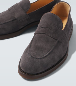 Brunello Cucinelli Suede penny loafers