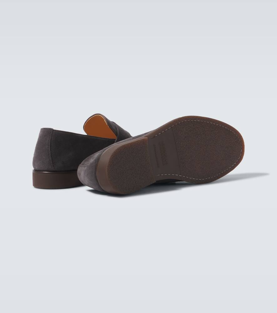 Brunello Cucinelli Suede penny loafers