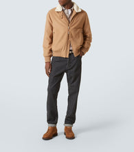 Brunello Cucinelli Corduroy-trimmed leather lace-up boots