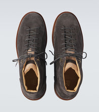 Brunello Cucinelli Suede and corduroy lace-up boots