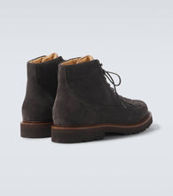 Brunello Cucinelli Suede and corduroy lace-up boots