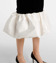 Rasario Velvet and satin midi dress