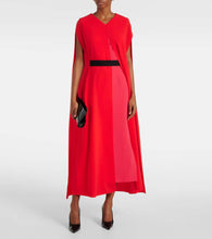 Roksanda Fyera caped crêpe maxi dress