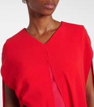 Roksanda Fyera caped crêpe maxi dress