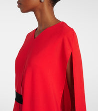 Roksanda Fyera caped crêpe maxi dress