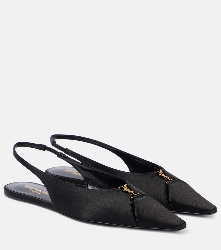 Saint Laurent Babylone  slingback flats - Saint Laurent Babylone 露跟平底鞋