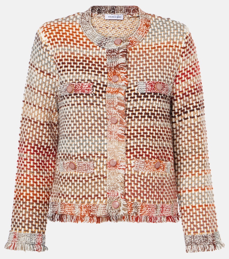 Veronica Beard Sariyah cotton and wool-blend knit jacket - Veronica Beard Sariyah 棉羊毛混纺针织外套