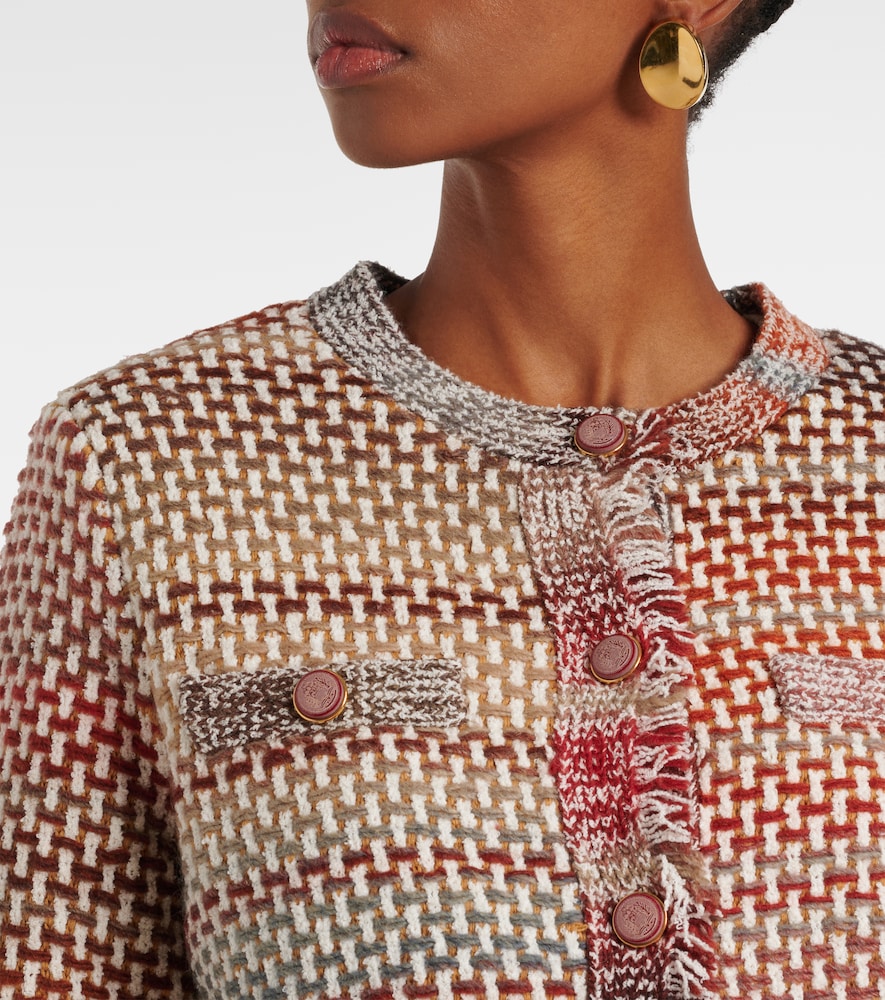 Veronica Beard Sariyah cotton and wool-blend knit jacket