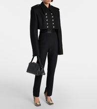 Khaite Leara cropped wool-blend jacket