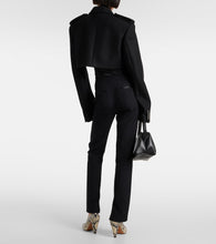 Khaite Leara cropped wool-blend jacket